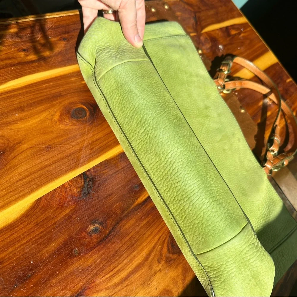 Vintage Coach Bag - green suede - Picture 3 of 6